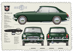 MGC GT (disc wheels) 1967-69 Glass Cleaning Cloth